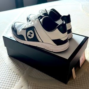 White and black gucci shoes Clearance
